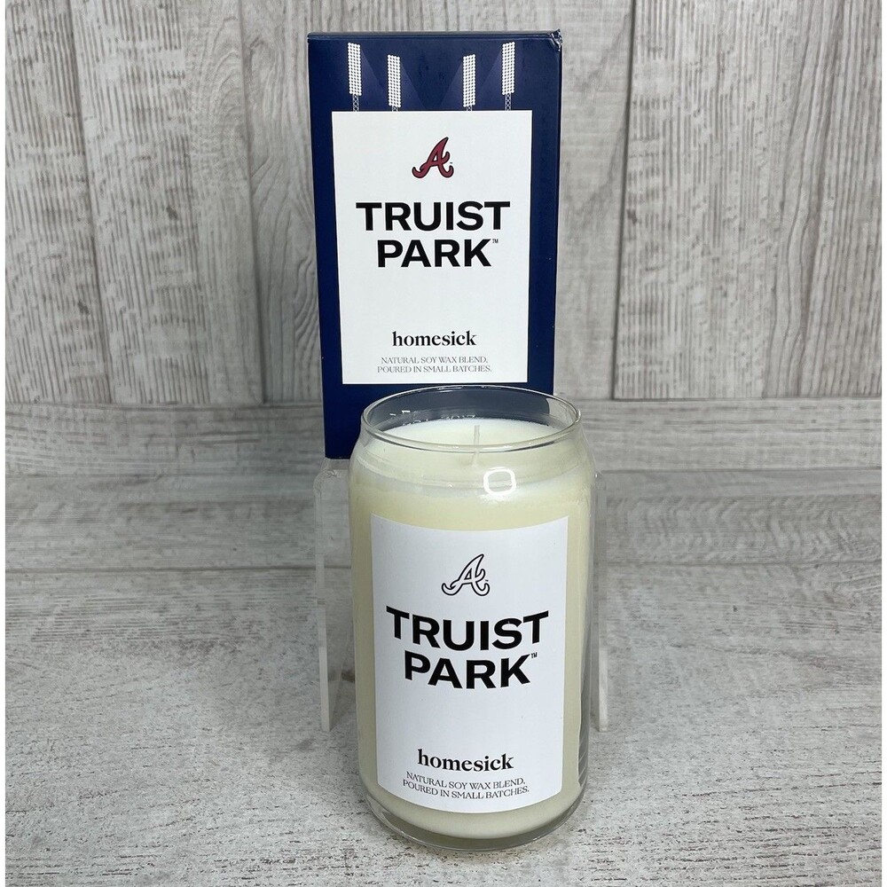 Atlanta Braves Homesick Truist Park Scented Wax Candle 13.75oz Glass Baseball